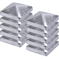 Los mejores  - Tapas para postes de vallas- galvanizadas- 71 x 71 mm (10)